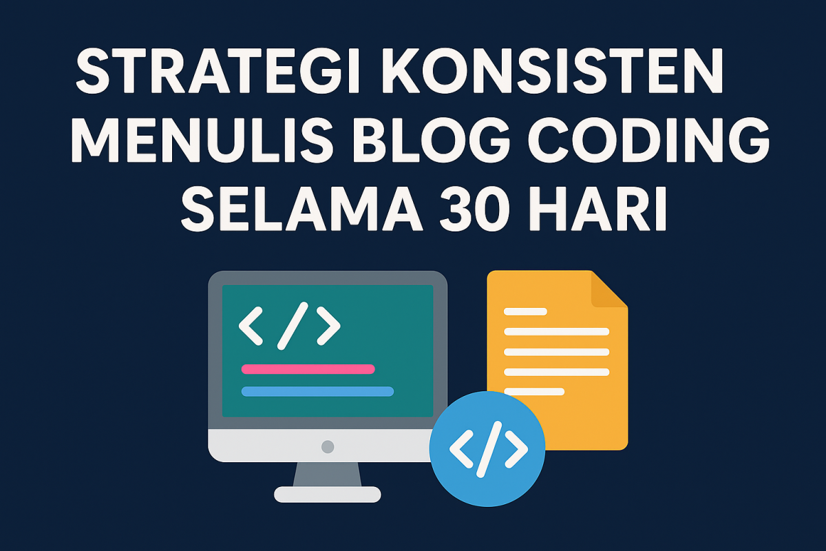 Strategi Konsisten Menulis Blog Coding Selama 30 Hari