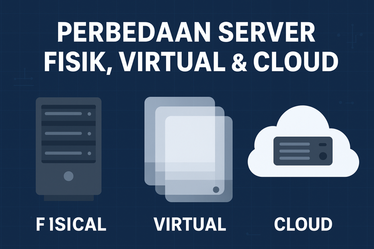 Perbedaan antara Server Fisik, Virtual, dan Cloud