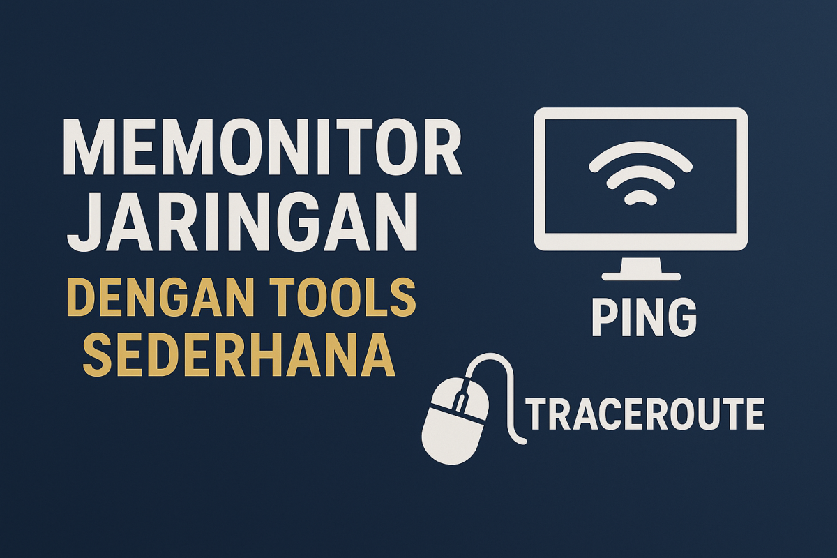 Memonitor Jaringan dengan Tools Sederhana (Ping, Traceroute)